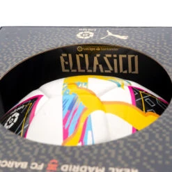 Balón Puma LaLiga 1 Orbita Hybrid "El Clásico" 2022-2023 -Puma Ventas balon puma laliga 1 orbita hybrid el clasico 2022 2023 white beetroot purple blue atoll 4