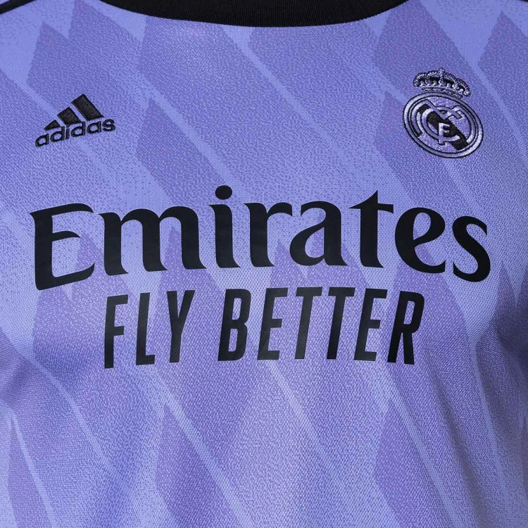 Camiseta Adidas Real Madrid CF Segunda Equipación 2022-2023 Niño 6 Camiseta Adidas Real Madrid CF Segunda Equipación 2022-2023 Niño - Imagen 4