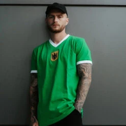 Camiseta COPA Germany Away 1970's Retro -Puma Ventas camiseta copa germany away 1970s retro football shirt green 3