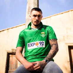 Camiseta COPA Real Betis 1987 - 90 Away Retro -Puma Ventas camiseta copa real betis 1987 90 away retro football shirt green 3