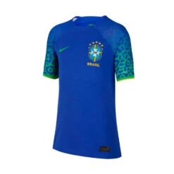 Camiseta Nike Brasil Segunda Equipación Stadium Mundial Qatar 2022 Niño