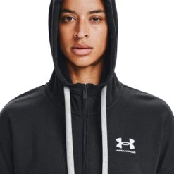 Chaqueta Under Armour Rival Fleece Full Zip Hoodie Mujer -Puma Ventas chaqueta under armour rival fleece full zip hoodie mujer black white white 2