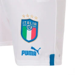 Pantalón Corto Puma Italia Primera Equipación Replica 2022-2023 Niño -Puma Ventas pantalon corto puma italia primera equipacion 2022 2023 nino white ignite blue 3